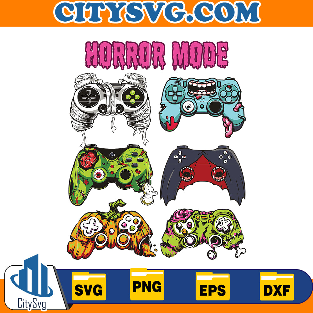 Halloween Skeleton Zombie Gaming Controllers Mummy Svg