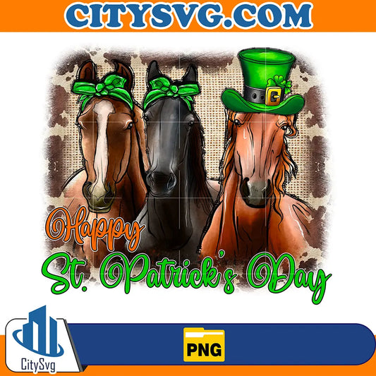 HorseHappySt.PatricksDaySublimationPng