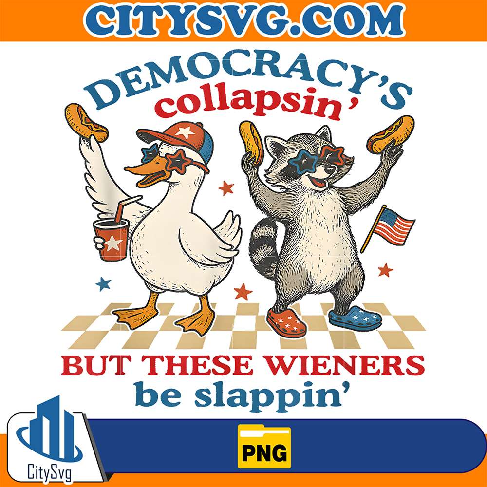 Hot-Dog-Democracy-s-Collapsing-4th-July-Raccoon-Goose-Png