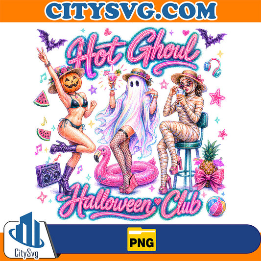 Hot-Ghoul-Halloween-Club-Png