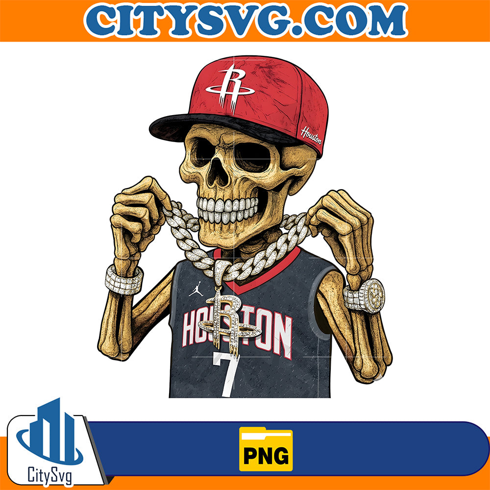 Houston-Skeleton-Basketball-Swag-Png