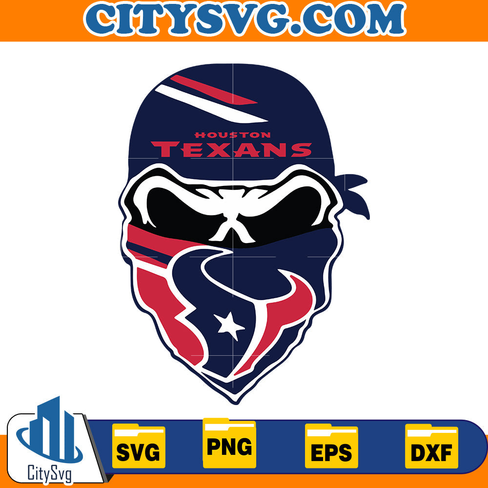 Skull Houston Texans Svg