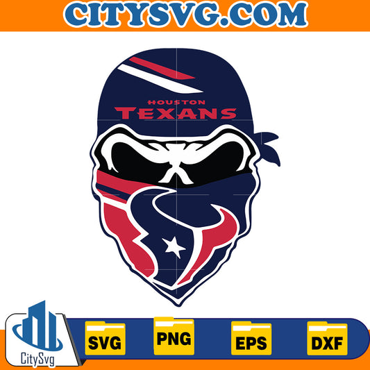 Skull Houston Texans Svg