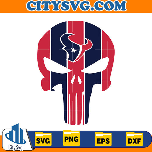 Skull Houston Texans Svg