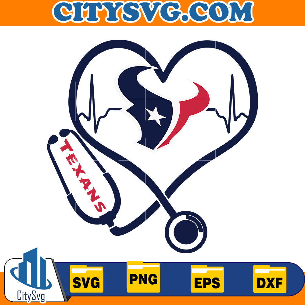 Heart Houston Texans Svg