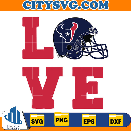 Love Houston Texans Svg