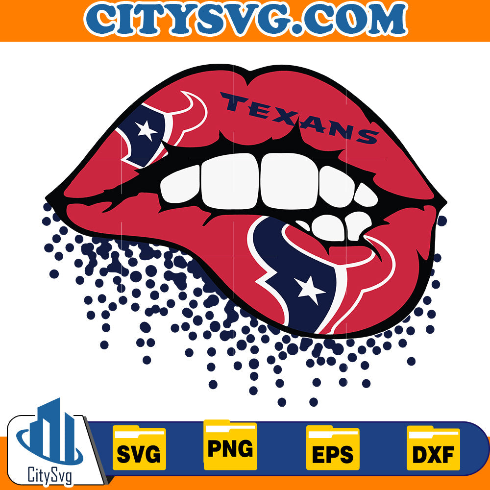 Lips Houston Texans Svg