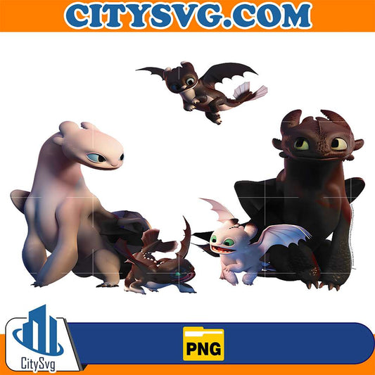 How To Train Your Dragon 3 Night Fury Family Png CitySvg