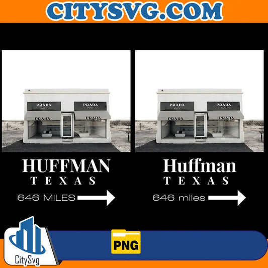 Custom Huffman Texas 646 Miles Png CitySvg