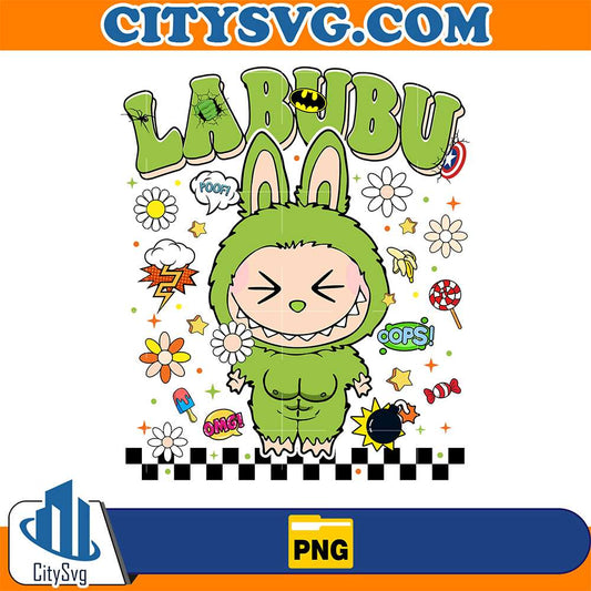 Hulk-Costume-Labubu-Png-Cute-Green-Monster-Strong-Labubu-Superhero-Png