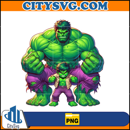 HulkDadAndSonPng