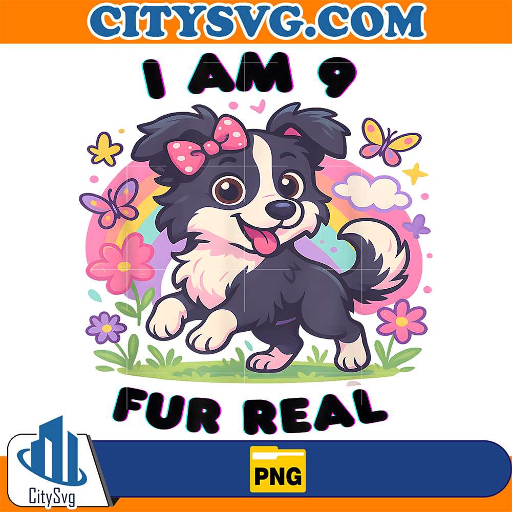 I-Am-9-Fur-Real-Puppy-Birthday-Dog-Rainbow-Design-Png