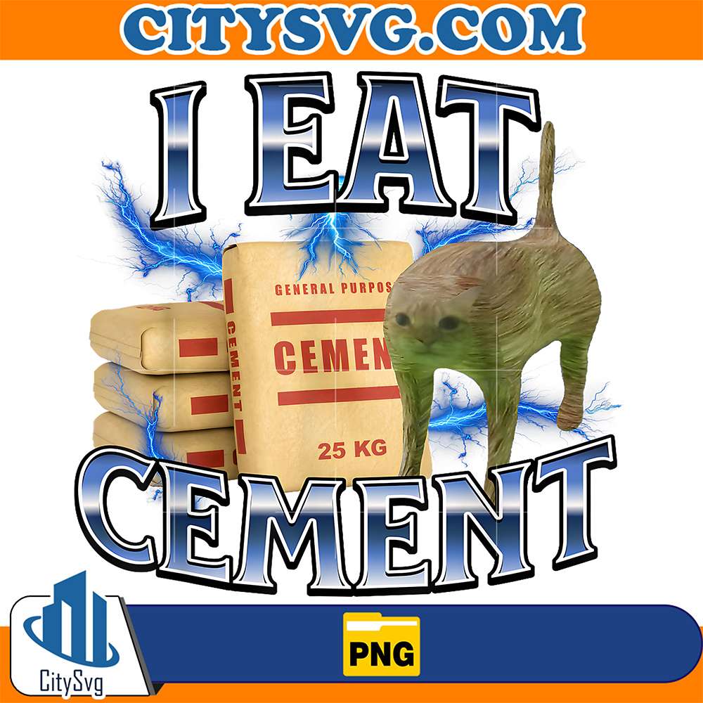 I-Eat-Cement-Cursed-Cat-Png