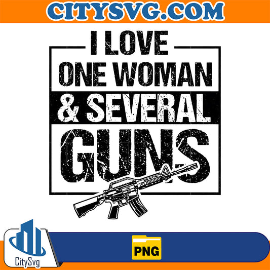 I-Love-One-Woman-Several-Guns-Png