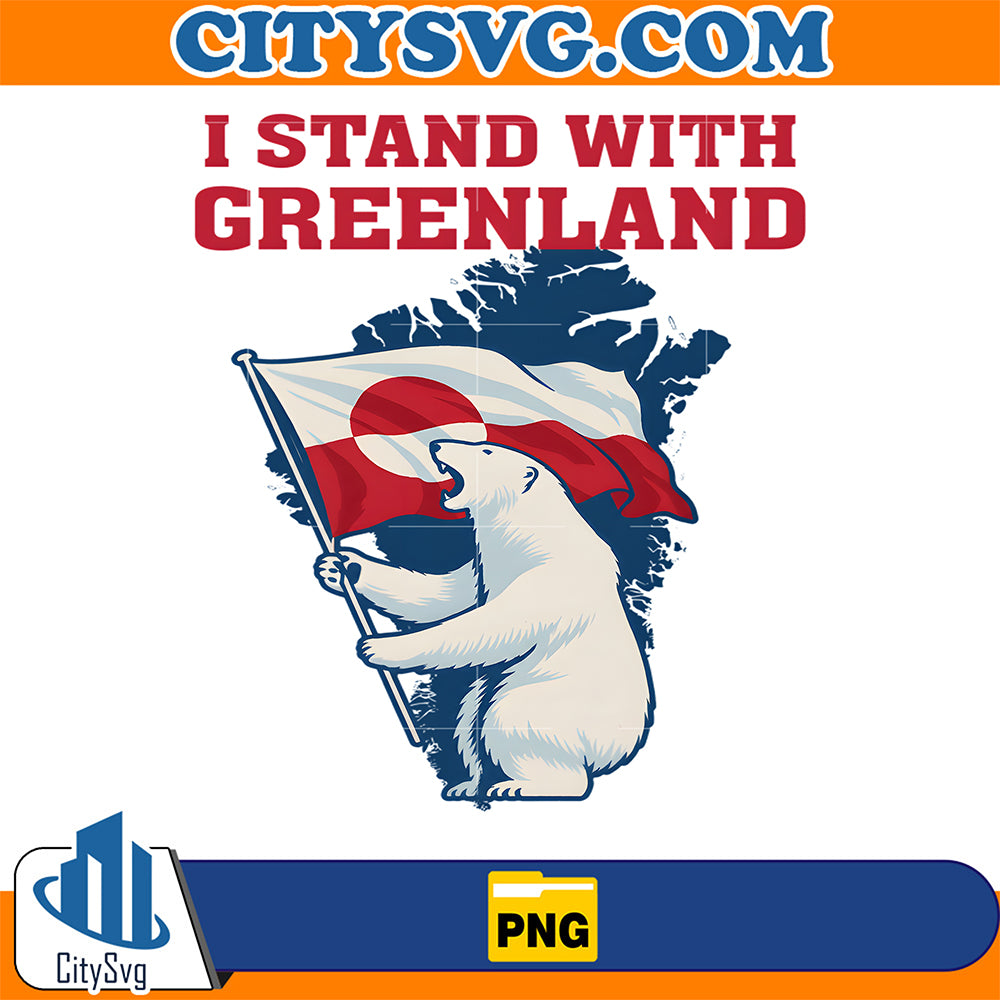 I-Stand-With-Greenland-Flag-Bear-Support-Greenlanders-Png