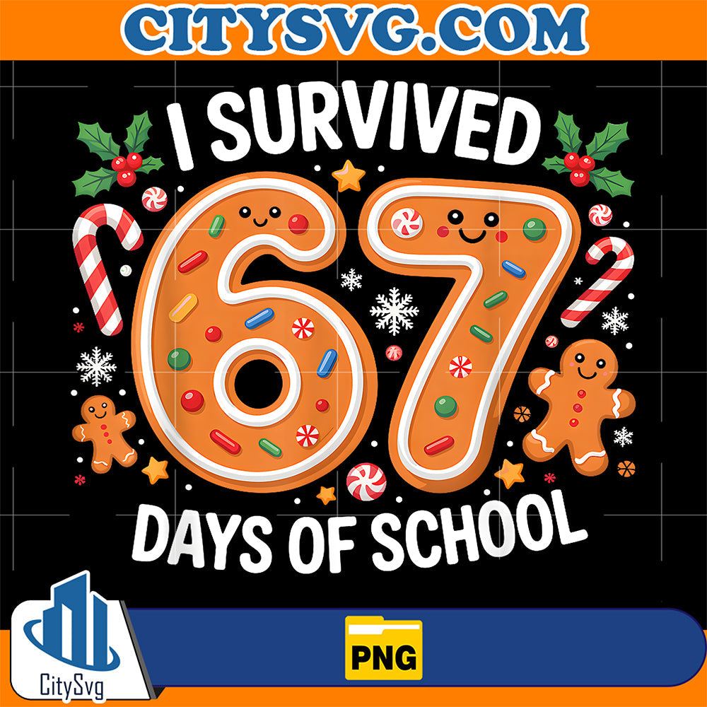 I-Survived-67-Days-Of-School-Christmas-Candy-Cane-Six-Seven-Png