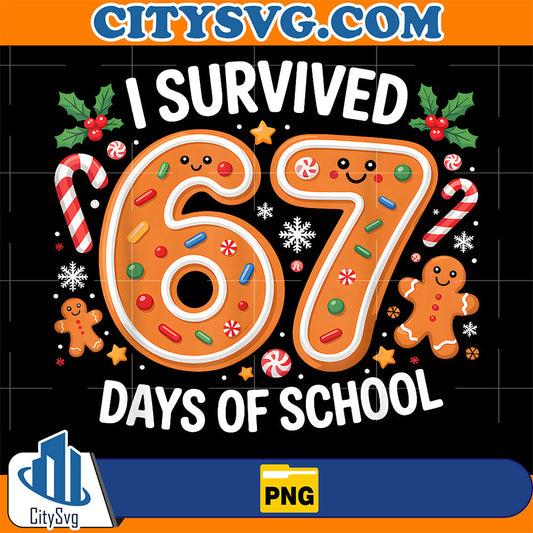 I-Survived-67-Days-Of-School-Christmas-Candy-Cane-Six-Seven-Png
