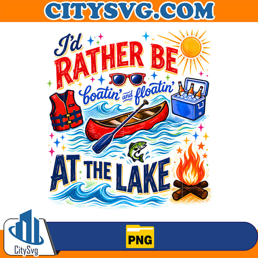I-d-Rather-Be-At-The-Lake-Png