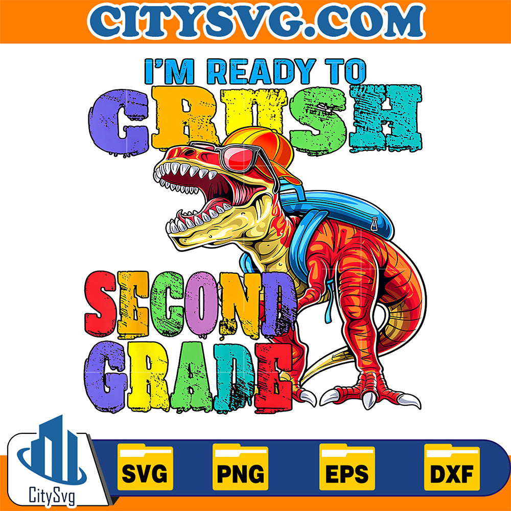 I-m-Ready-To-Crush-2nd-Grade-Svg-Back-To-School-Dinosaur-Svg