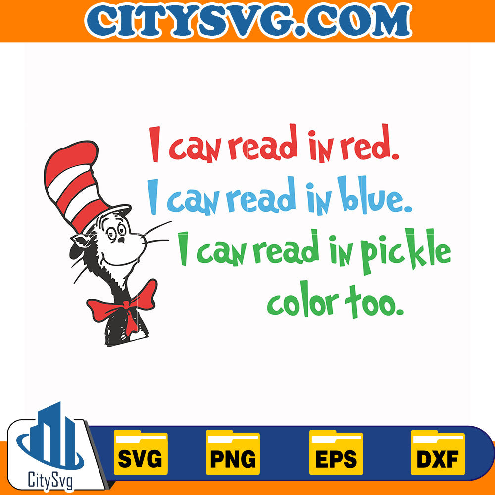 ICanReadInRedICanReadInBlueICanReadInPickleColorTooSvg