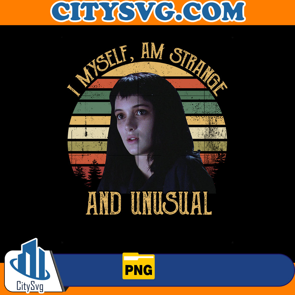 I Myself Am Strange And Unusual Vintage Png