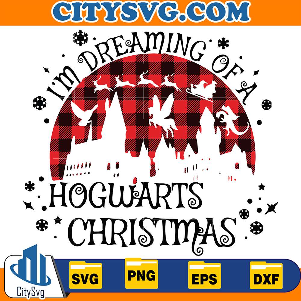 I_mDreamingOfHogwartsChristmasSvg