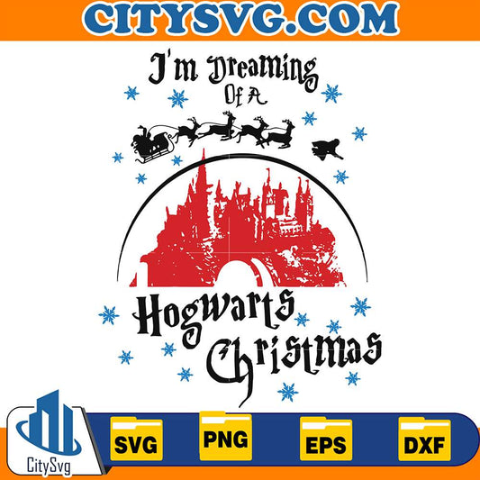 I_mDreamingOfHogwartsChristmasSvg1