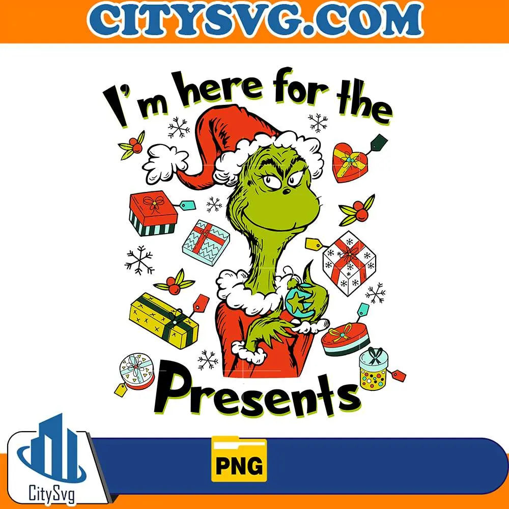 I_mHereForThePresentsChristmasPng
