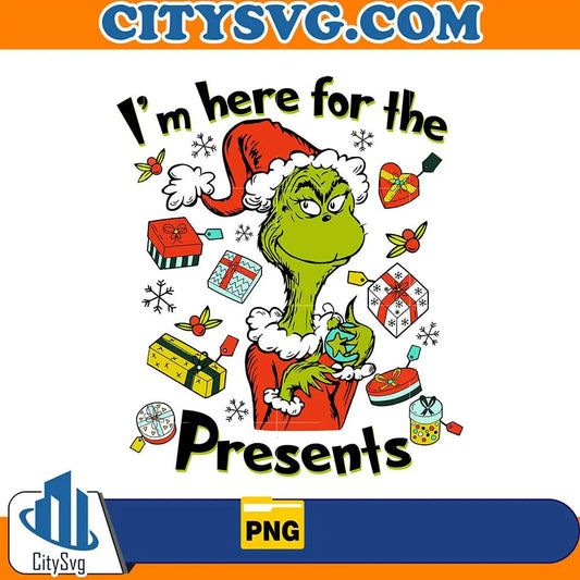 I_mHereForThePresentsChristmasPng