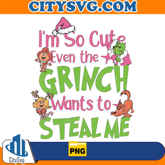 I_mSoCuteEvenTheGrinchWantsToStealMeGrinchPinkChristmas