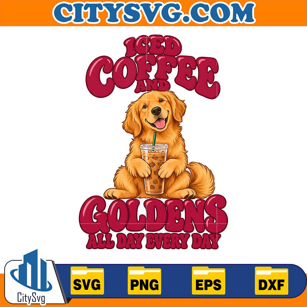 Iced-Coffee-And-Goldens-Cute-Golden-Retriever-Lover-Svg