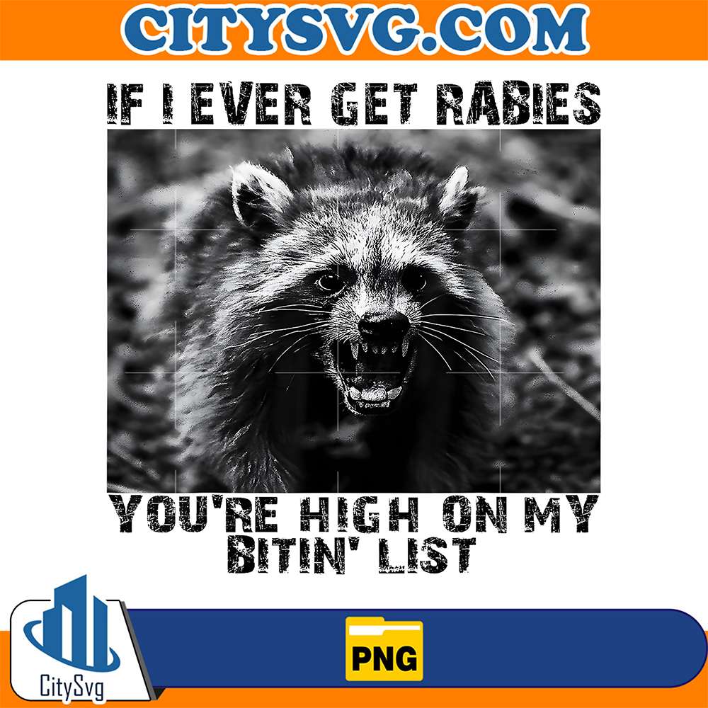 If-I-Ever-Get-Rabies-You-re-High-On-My-Bitin-List-Raccoon-Png