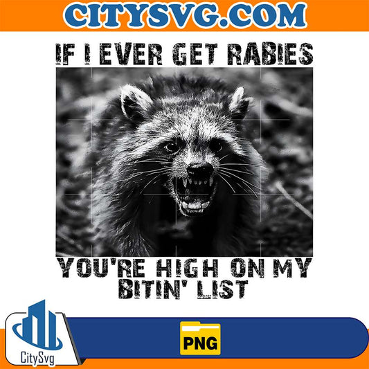If-I-Ever-Get-Rabies-You-re-High-On-My-Bitin-List-Raccoon-Png