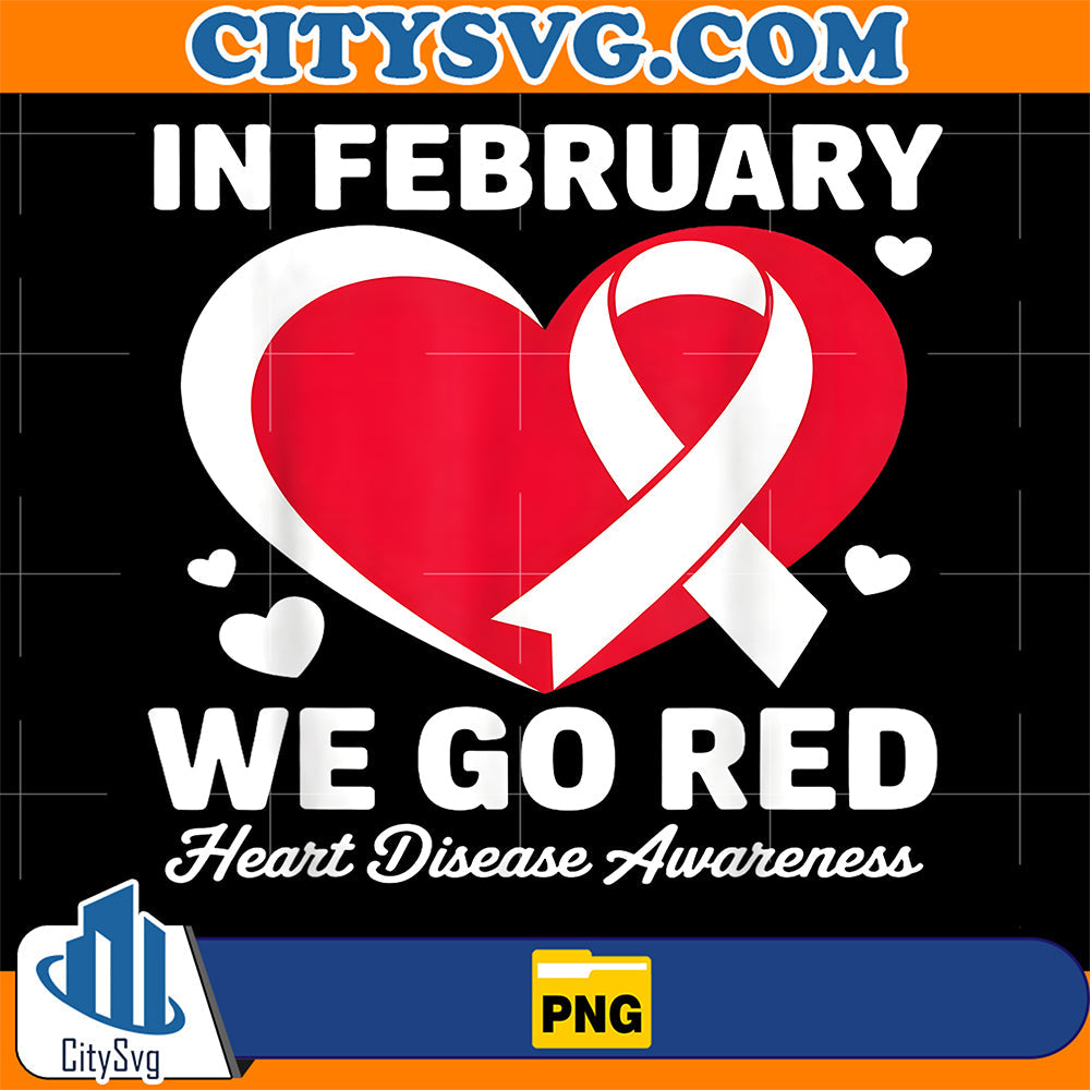 In-February-Go-Red-For-Heart-Disease-Awareness-February-Png