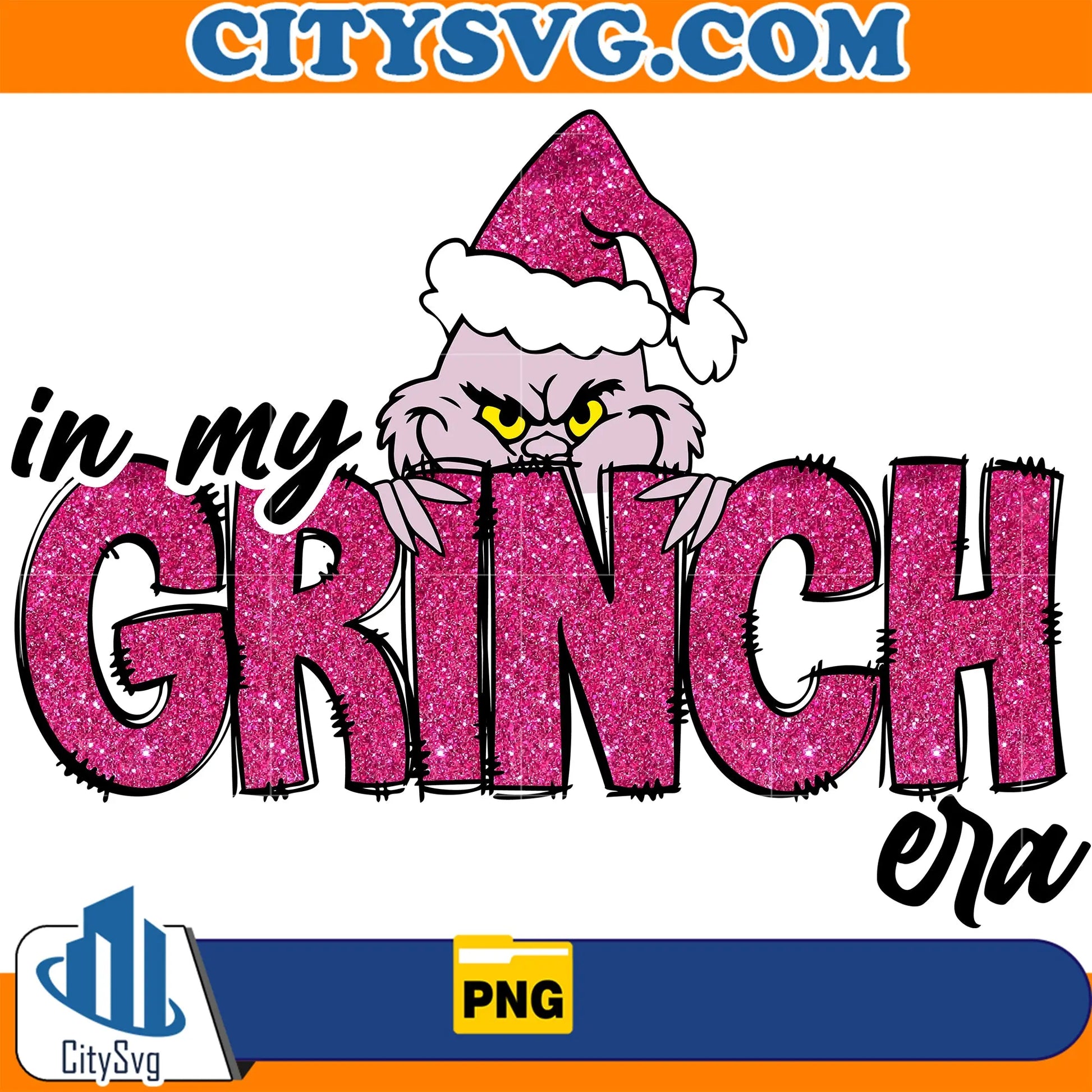 InMyGrinchEraPinkChristmasPng