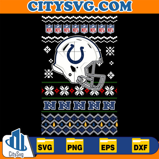 Indianapolis Colts Christmas Svg