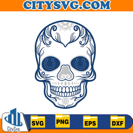 Skull Indianapolis Colts Svg