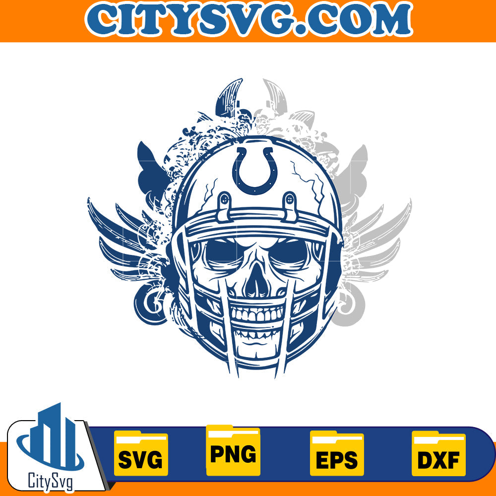 Skull Indianapolis Colts Svg