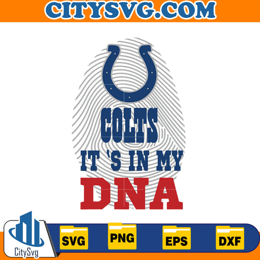 It' in my DNA Indianapolis Colts Svg