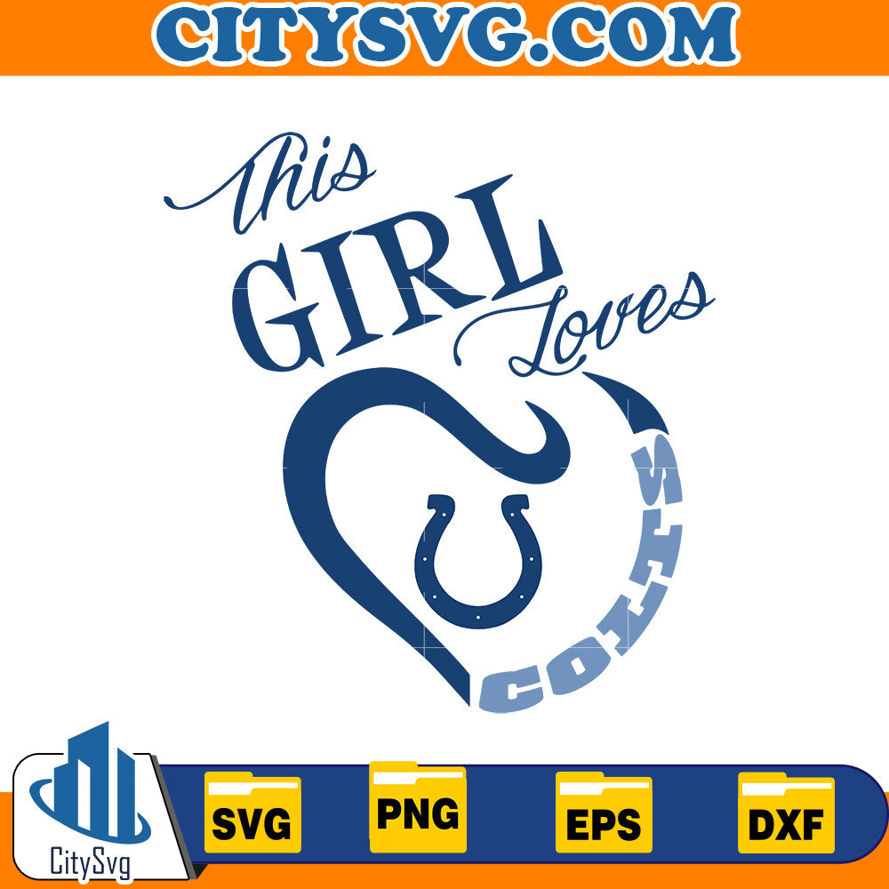 This Girl Loves Indianapolis Colts Svg