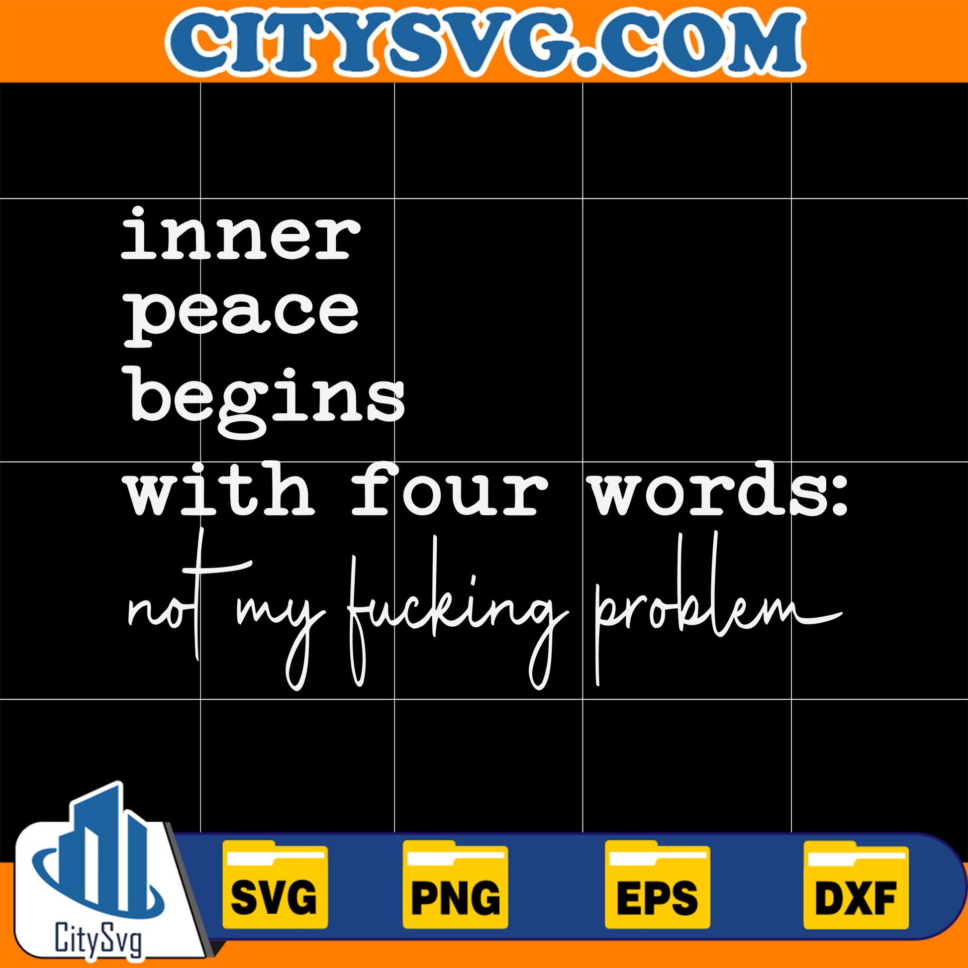 InnerPeaceBeginsWithFourWordsSvg