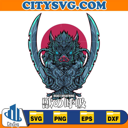 Inosuke-Hashibira-Beast-Breathing-Demon-Slayer-Svg