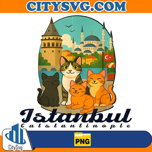 Istanbul-Catstantinople-City-Of-Cats-Png