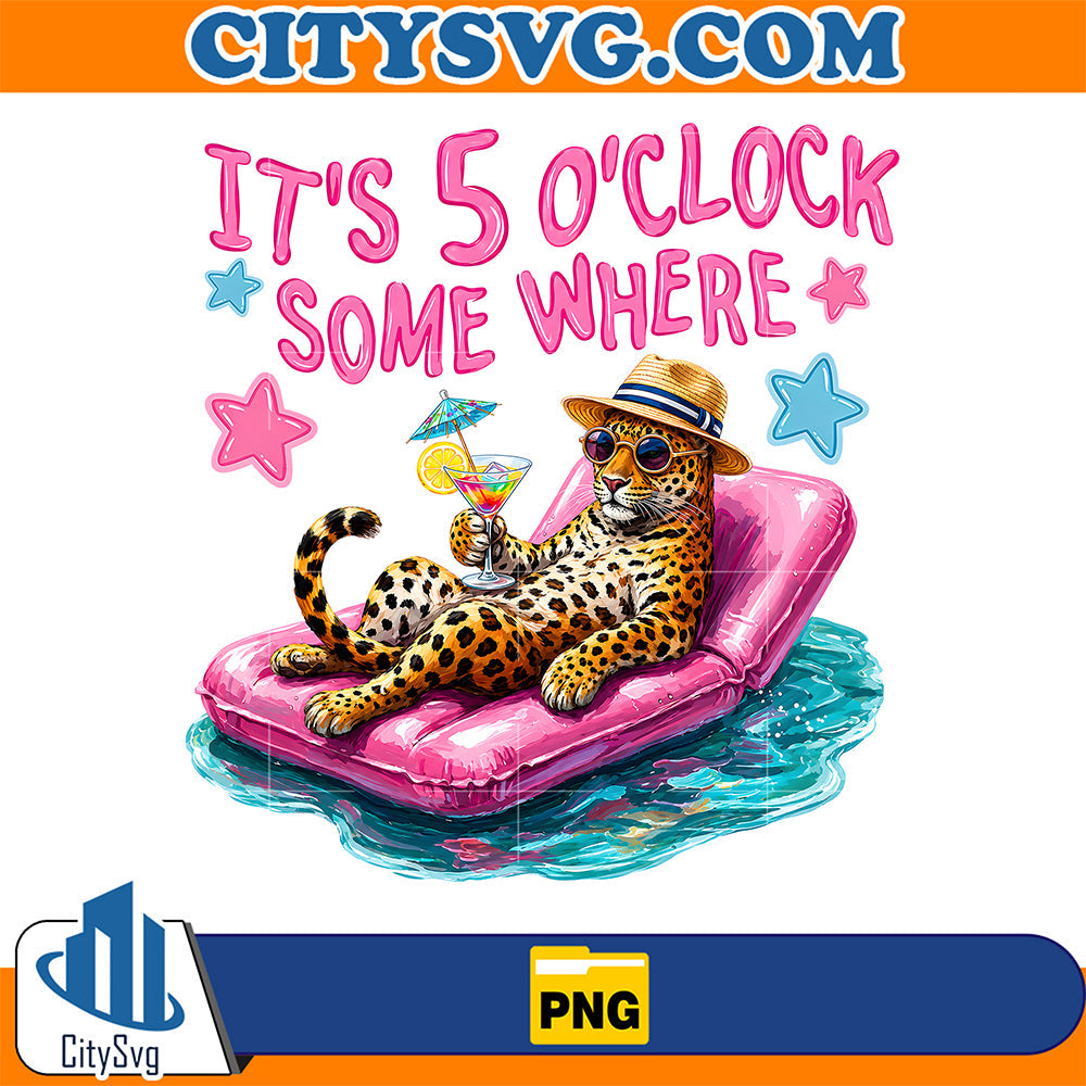 It-s-5O-clock-Some-Where-Cheetah-Png