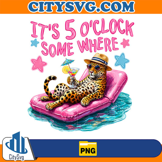 It-s-5O-clock-Some-Where-Cheetah-Png