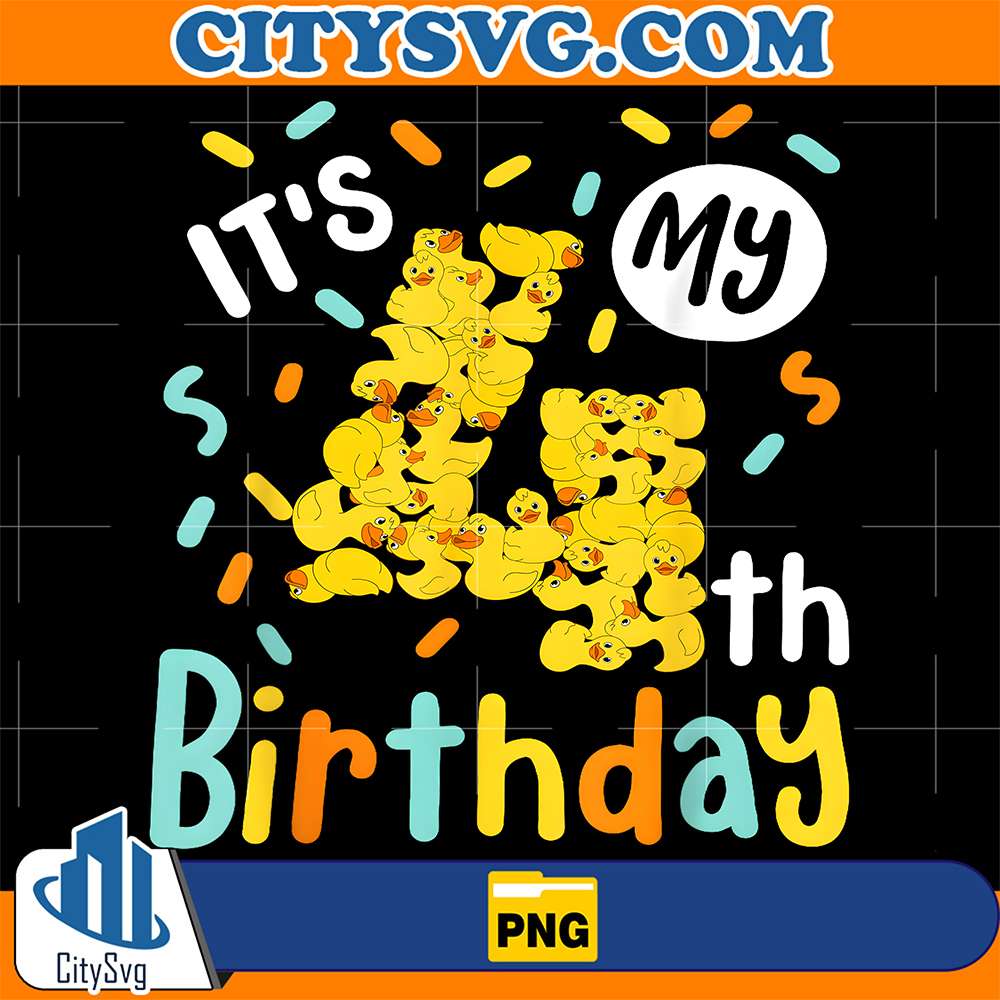 It-s-My-4th-Birthday-Rubber-Duck-Toddler-4-Year-Old-Birthday-Png