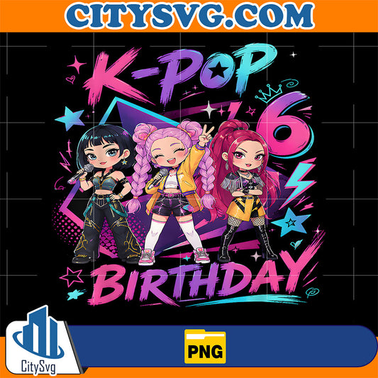 It-s-My-6th-K-Pop-Birthday-Girl-6-Year-Old-K-Pop-Birthday-Png-1