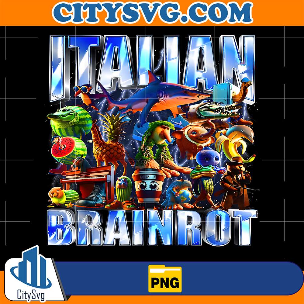Italian-Brainrot-Bootleg-Retro-Meme-Shark-Tralalero-Tralala-Png