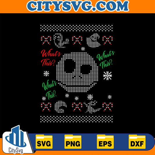 JackSkellingtonUglyChristmasSvg