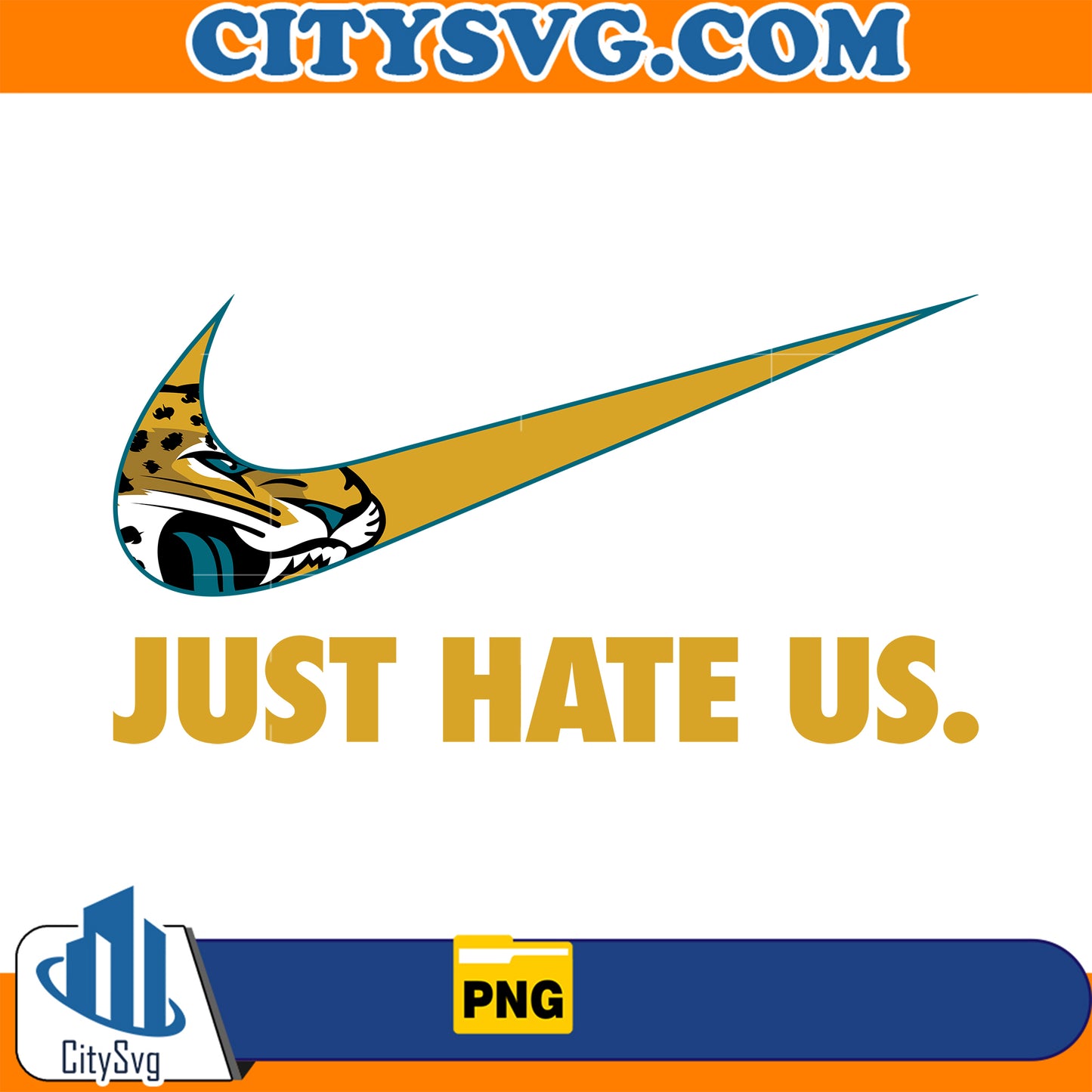 Just Hate Us Jacksonville Jaguars Png